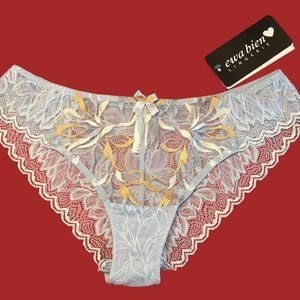 Ewa Bien Luxurty Lingerie Tanga Panty with exquisite lace and rich embroidery
